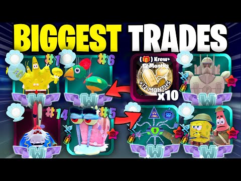 Trading Away The RAREST Units in SpongeBob Tower Defense
