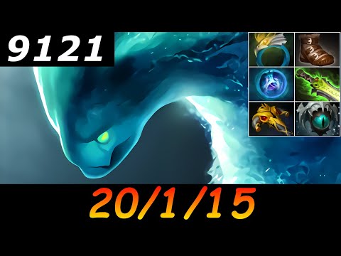 Dota 2 Morphling 9121 MMR 20/1/15 (Kills/Deaths/Assists) Ranked Full Gameplay