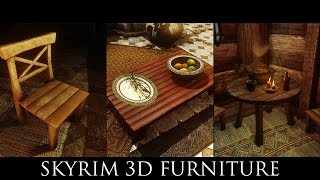 Skyrim SE Mods - Skyrim 3D Furniture