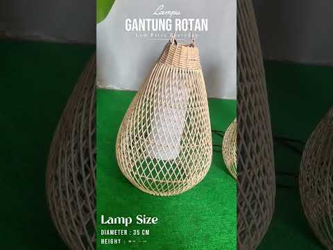 LAMPU GANTUNG ROTAN