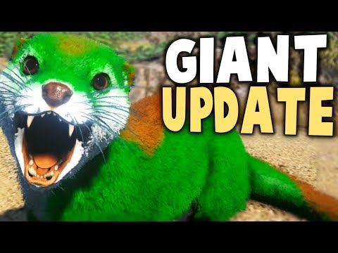 IT'S FINALLY HERE! PLAY AS DINO GIANT UPDATE + Otter Breeding! - Ark Survival Evolved Modded