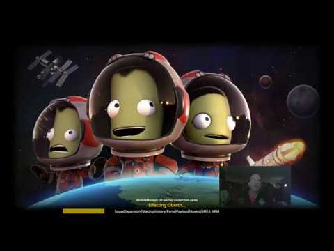 Kerbal Space Program 1.8.1 Landing on first Moon part 1 of 2
