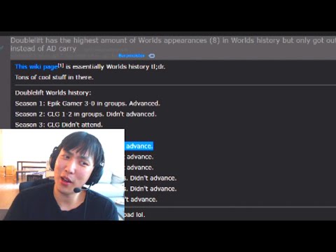 Doublelift On His Worlds Performances