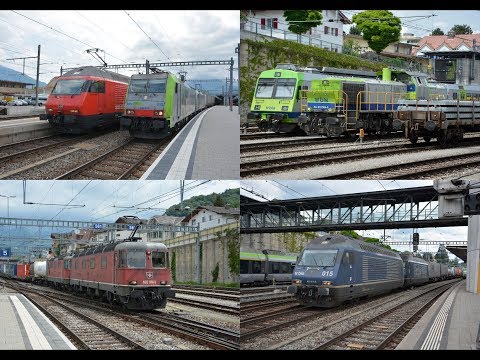 Trains at Spiez | Züge in Spiez 31/05/2018