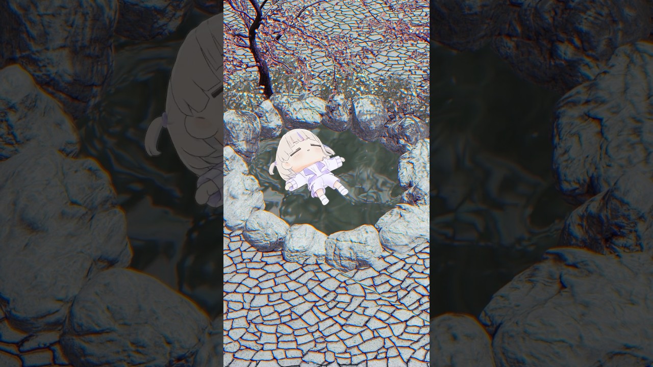 温泉に浸かりたい【轟はじめ】#vtuber #shorts