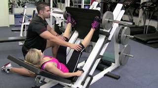 Leg Press - inner and outer thigh exercise with leg press, LEGS WIDE  by Trainer Johnny