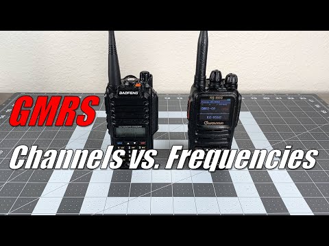 GMRS Channels vs. Frequencies