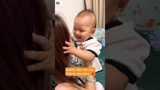 Auntie, why are you kissing me more. #baby