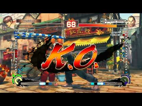 SSF4 AE 2012: elwoodblues0985 (Guy) vs Ixion90 (Dan)
