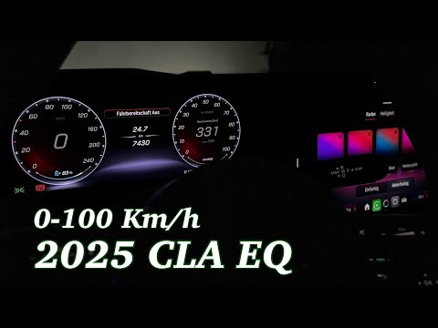 Mercedes Benz CLA 350 EQ (2025) 0-100 Km/h 💥