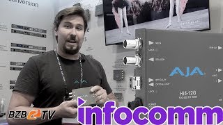 Video thumbnail for AJA Video Systems 12G-SDI/HDMI 2.0 Converters | Hi5-12G & HA5-12G | InfoComm 2018 by BZB TV