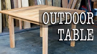 BUILDING AN OUTDOOR TABLE