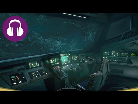 Rainy SPACESHIP COCKPIT Sounds 💤 10 Hours BLACK SCREEN AMBIENCE | Deep Sleep