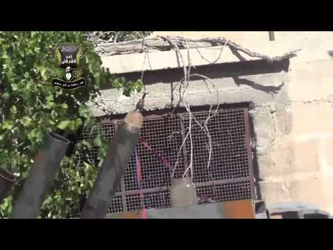 استهداف حاجز الكباس في ريف دمشق بقاذئف الهاون من قبل كتيبة أسامة بن زيد