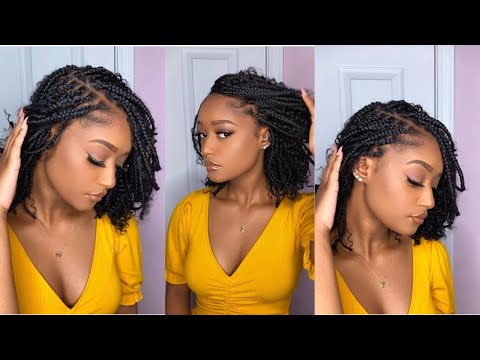 BRAIDED BOB | KNOTLESS WITH CURLY HAIR