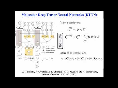 ML4Science Seminar: Alexandre Tkatchenko (University of Luxembourg)