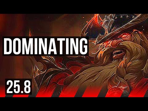 GRAGAS vs GALIO (TOP) | 8/2/9, Dominating | EUW Diamond | 25.8