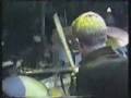 Rammstein -(Till & Richard) over the scene giving & throwing some demos when KMFDM is playing Liebeslied