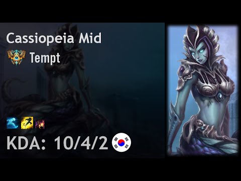 Cassiopeia Mid vs Ryze - Tempt - KR Challenger Patch 6.19