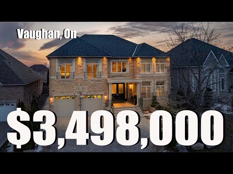 JUST LISTED $3.4 MILLION DOLLAR CUSTOM VAUGHAN ESTATE!!! Weston Downs Home For Sale!