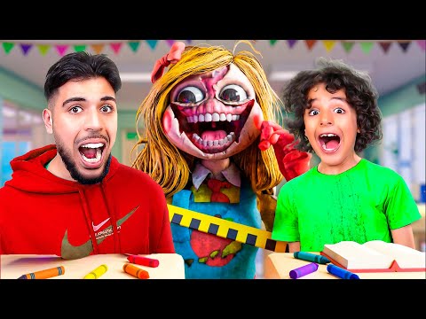 MY BROTHER IS PUNISHED AT SCHOOL POPPY PLAYTIME 3 & 4 ROBLOX!