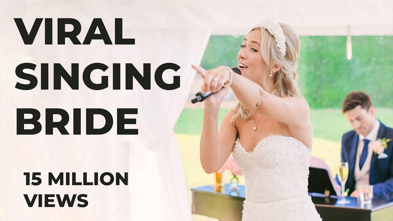Bride SINGS EPIC Thank You Song to Wedding Guests