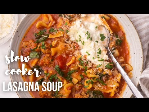 Crockpot Lasagna Soup | The Recipe Rebel