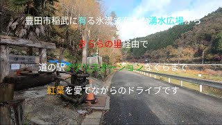 ひたすら紅葉ドライブきららの森です。