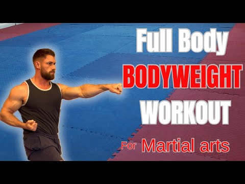 BODYWEIGHT only workout for Martial arts / Karate - train at home