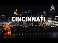 Cincinnati by night, Ohio | 4K drone footage
