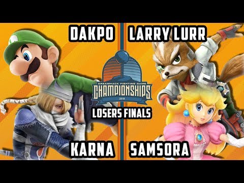 DHATX18 Smash 4 - Dakpo & Karna Vs. MSF | Larry Lurr & Samsora - Wii U Doubles Losers Finals