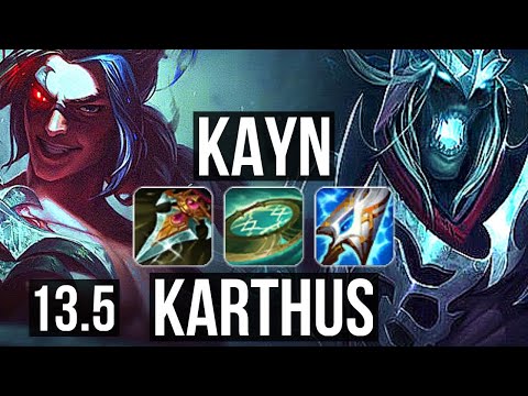 KAYN vs KARTHUS (JNG) | 16/0/3, Legendary, 500+ games | KR Diamond | 13.5