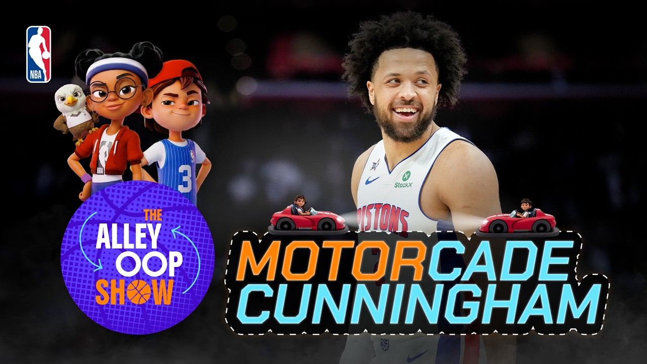 Alley & Oop Visit Detroit! Learn About Cade Cunningham, Pistons History & More | NBA Kids Show