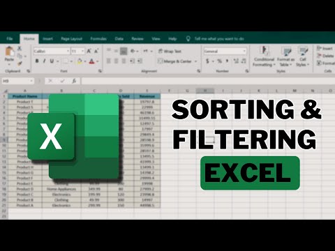 Sorting and Filtering Data in Excel | How to Organize and Search Data Efficiently
