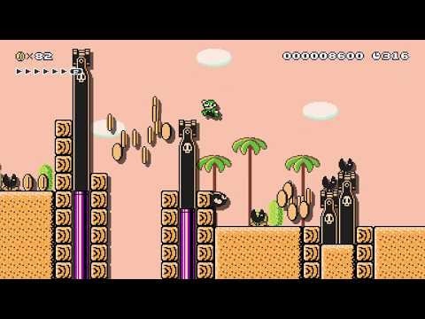 Bullet Blaster Jump Course by RowingNoob - Super Mario Maker 2 - No Commentary 1ca