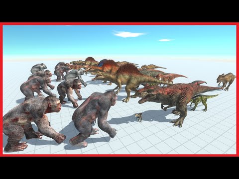 10x GORO THE GIANT VS 4x FACTIONS - ANIMAL REVOLT BATTLE SIMULATOR