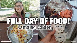 FULL DAY OF FOOD WHILE CAMPING! | EASY TRAVEL MEAL IDEAS
