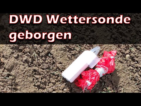 Radiosonde/Wettersonde bergen. Typ DFM09 (Startort Oberpfalz)