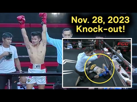 November 28, 2023❗🇵🇭Elmar Zamora VS.  🇹🇭Pobtham Julla❗Second Round T.K.O