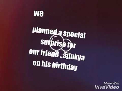 Happy birthday ajinkya