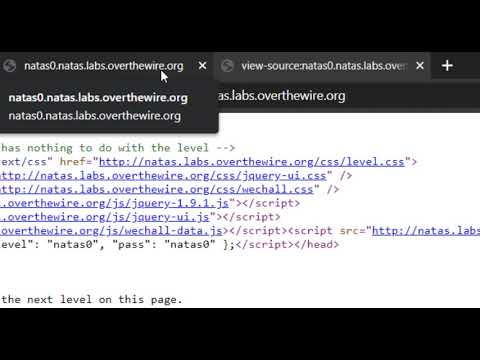NATAS Level 0 → Level 1 : Learn Basics of Serverside Web Security [Over The Wire]