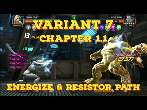 VARIANT 7 CHAPTER 1.1 ENERGIZE & RESISTOR PATH | MARVEL CONTEST OF CHAMPIONS |