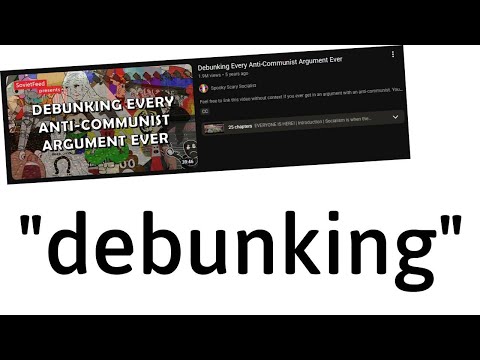 This Communist didn't debunk ANYTHING.