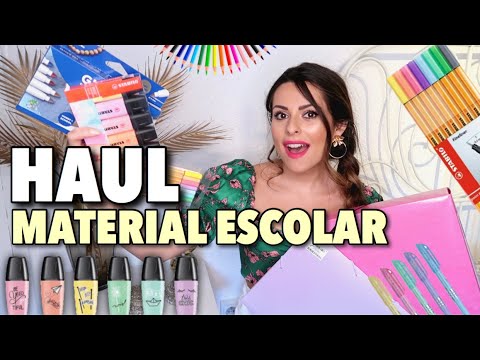 ¡SÚPER HAUL MATERIAL ESCOLAR! (2020-2021) PAPELERÍA BONITA | Bstyle