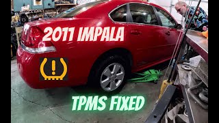 How to Fix the Tire Pressure Monitoring System TPMS on a 2011 Chevy Impala
