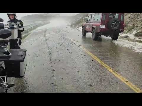 Furtună cu grindină pe Transalpina