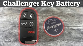 2015 - 2023 Dodge Challenger Remote Fob Key Battery Change - How To Remove & Replace Key Batteries
