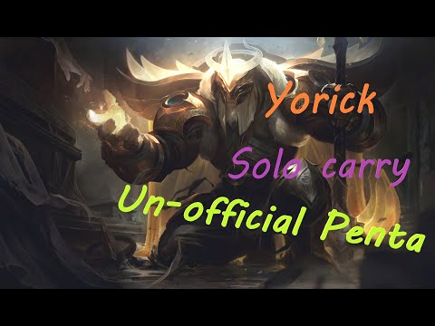 THE ULTIMATE 1V9 SOLO CARRY WITH AN UN-OFFICIAL PENTA-SHUTDOWNS! Yorick vs Tryndamere top Season 9