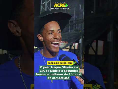Isaque Oliveira e Cia 8 Segundos foram os melhores da 1° noite do Rodeio de Bujari 2026