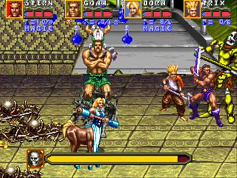 Golden Axe: Revenge of Death Adder 4 player Netplay game 2